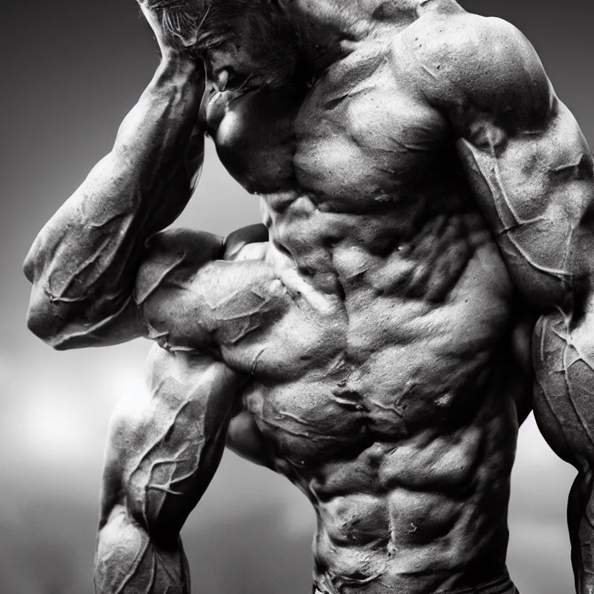 Image similar to a single muscular man wearing torn clothes, looking to the right, profile picture, hyperrealistic, concept art, octane render, unreal engine 5, trending on artstation, high quality, highly detailed, 8 k, dramatic lighting, cinematic, high coherence, anatomically correct, five fingers, digital art, seductive, black and white