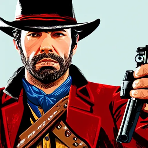 Prompt: Andrew Tate in red dead redemption 2
