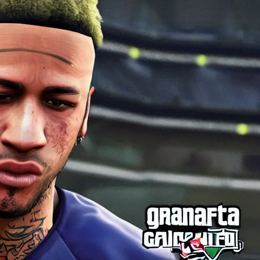 Image similar to character screenshot of neymar in grand theft auto, gta v