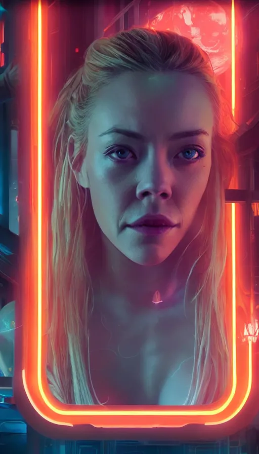 Image similar to kristanna loken, girl, altered carbon, highly detailed surreal neon big in japan vfx portrait of a android, stephen bliss, unreal engine, greg rutkowski, loish, rhads, beeple, makoto shinkai and lois van baarle, ilya kuvshinov, rossdraws, tom bagshaw, global illumination, detailed and intricate environment