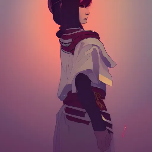 Image similar to a samurai, ambient lighting, 4 k, lois van baarle, ilya kuvshinov, rossdraws, alphonse mucha, jung gi kim, artstation