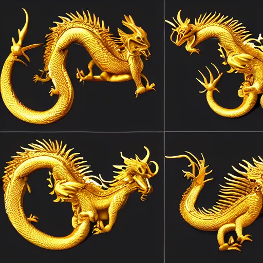 Prompt: a majestic golden dragon, hd, 4k, trending on artstation, award winning, 8k, 4k, 4k, 4k, very very very detailed, high quality chibi art