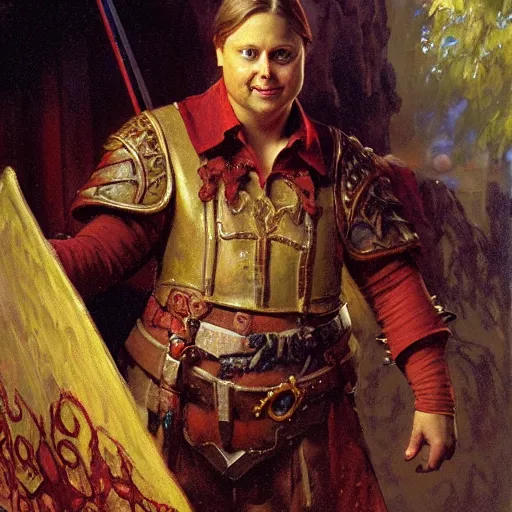Image similar to tim heidecker as a jolly bard in a dungeons and dragons game, highly detailed painting by gaston bussiere, craig mullins, j. c. leyendecker, 8 k