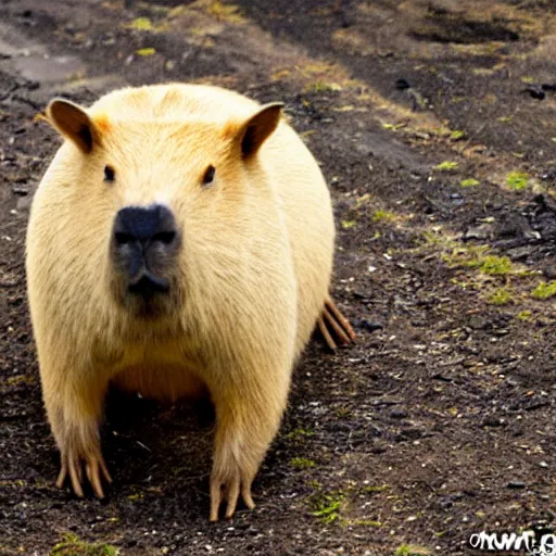 Image similar to low polygon capybara