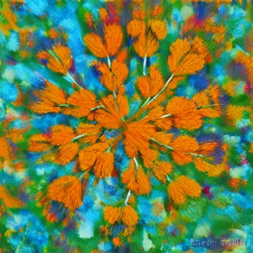 Image similar to Yarrow flower abstract art