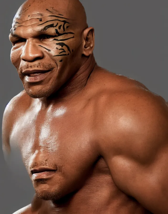 Image similar to photo portrait of Mike Tyson