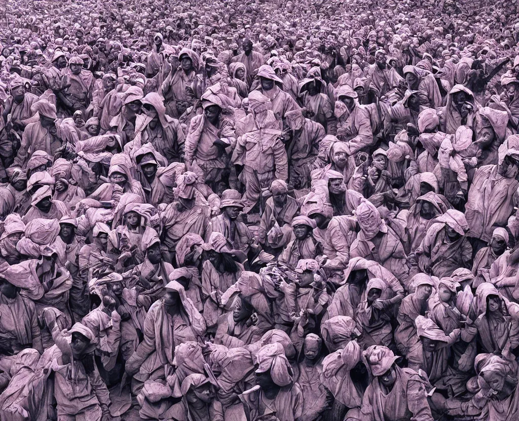 Image similar to colors by richard mosse