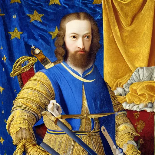 highly detailed painting of the french king, he is, Stable Diffusion