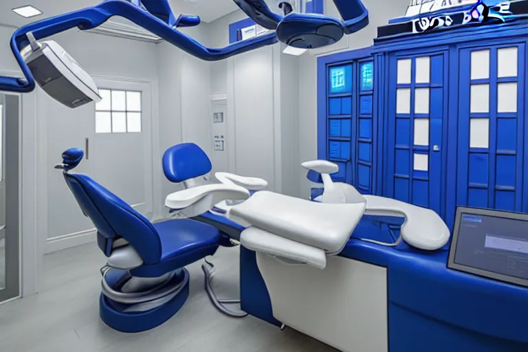 Image similar to a dentist office inside the tardis