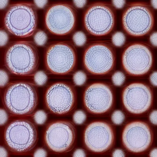 Image similar to polarized light photomagnetograph of muonic scattering among nanopillar oscillators with phonon reinforcement for plasma fusion spiral compression quantum alignment and coherency