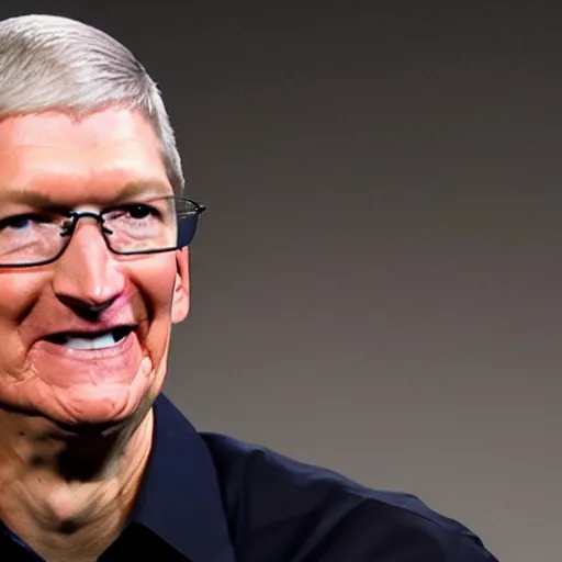 Prompt: tim cook as a cult leader