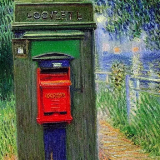 Image similar to post box full if love letters under the rain by monet