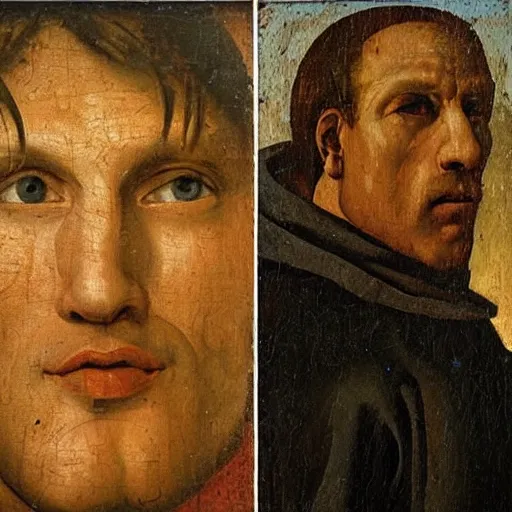 Prompt: A 14th century italian renaissance oil painting of Jerma985, portrait of Jerma985, grainy, realistic, very realistic, hyperrealistic, highly detailed, very detailed, extremely detailed, very neat, very epic, very cool, detailed, trending on artstation