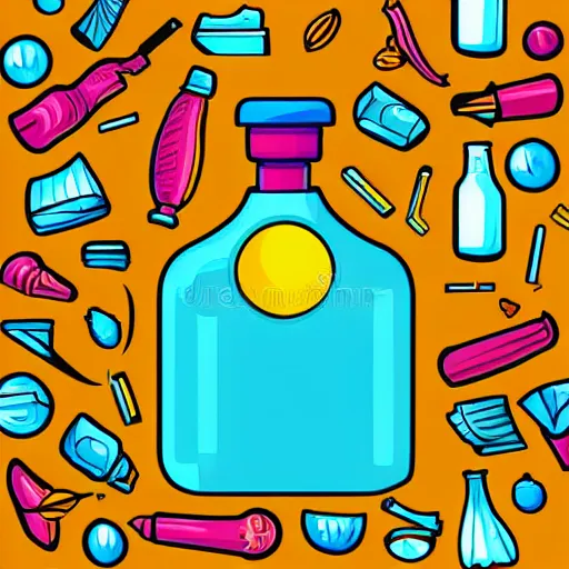 Image similar to Ship in a bottle, sticker, colorful, illustration, highly detailed, smooth and clean vector curves, no jagged lines, vector art, smooth