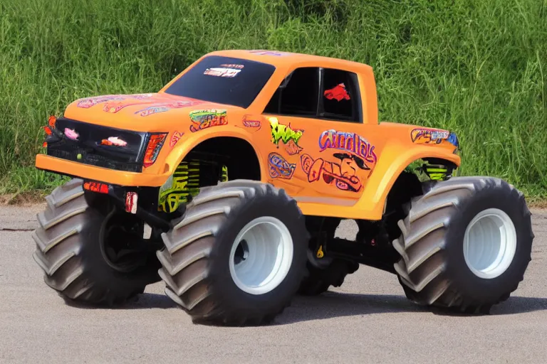 Image similar to garfield monster truck