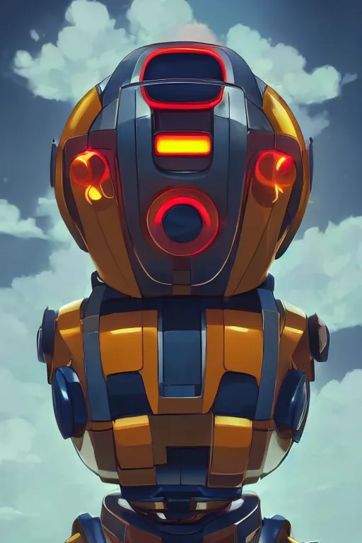 Image similar to metabots medabots medarotto medarot robot minimalist comics helmet mask neon cybereye, behance hd by jesper ejsing, by rhads, makoto shinkai and lois van baarle, ilya kuvshinov, rossdraws global illumination ray tracing hdr radiating a glowing aura