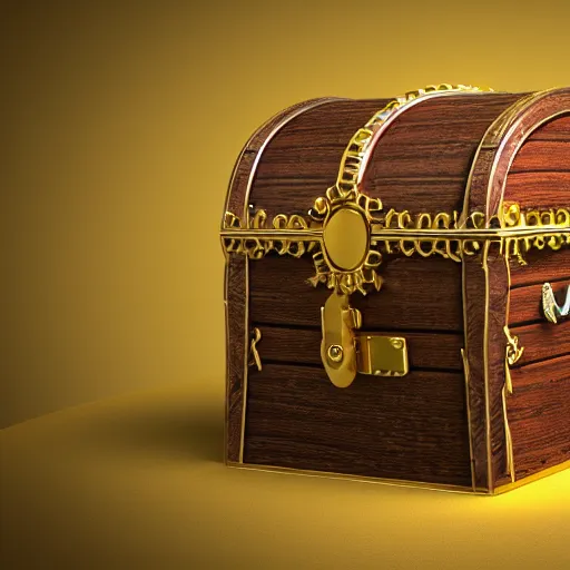 Image similar to A treasure chest filled with jewels, coins and golden artefacts, 4k, hdri, museum quality photo