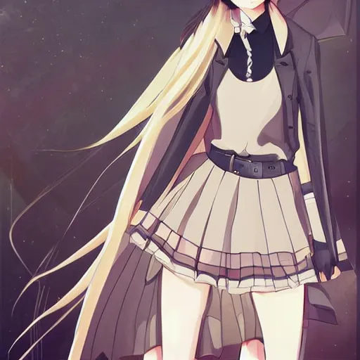 Prompt: anime style girl dressed with fancy clothes, 8k, high details, sharp, illustration, art concept, concept, stylish