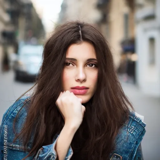 Image similar to photo street portrait beautiful brunette woman