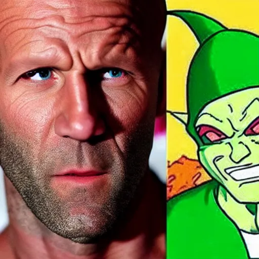 Image similar to Jason Statham as King Piccolo