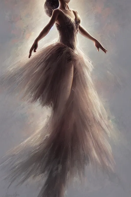 Image similar to filipina prima ballerina, gorgeous, ethereal, intricate, elegant, volumetric lighting, nature scenery, digital painting, highly detailed, artstation, sharp focus, illustration, concept art, clive barker