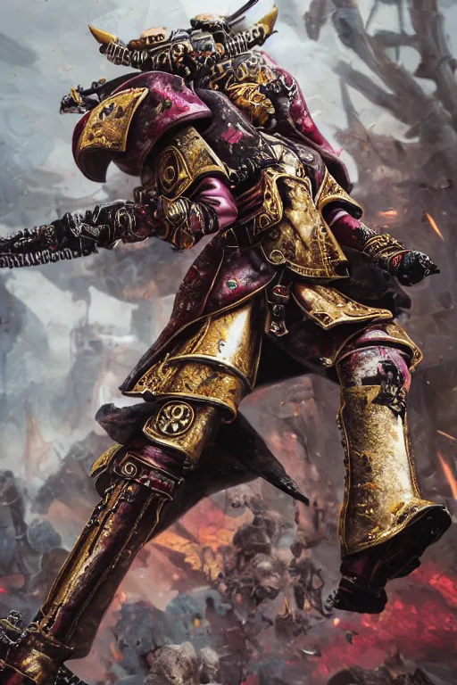 Prompt: a photo of adepta sororitas, warhammer 4 0 k setting, dynamic pose, close - up, intricate details, intricately detailed clothing, intricate textures, warm lighting, vivid colors, smoke and mist, realistic octane render, hyper realistic render, volumetric shading, depth of field, raytracing, 8 k,