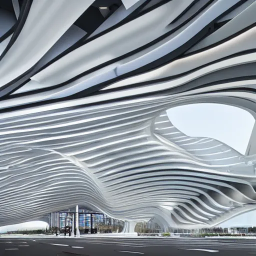 Image similar to DFW if Zaha Hadid designed it