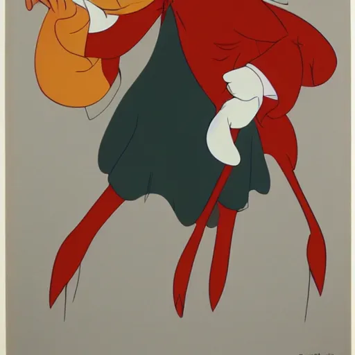 Image similar to character design original cel from Disney's Fantasia (1940)