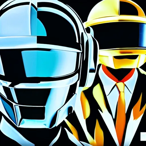 Prompt: daft punk as app icons, high resolution