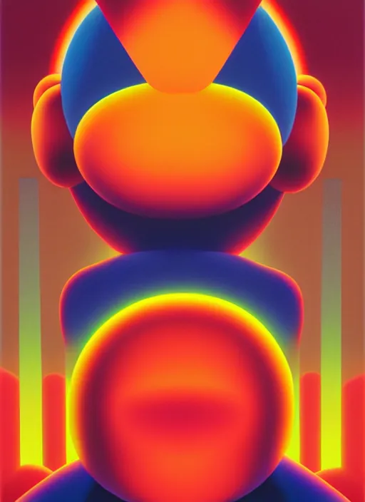 Image similar to warrior by shusei nagaoka, kaws, david rudnick, airbrush on canvas, pastell colours, cell shaded, 8 k