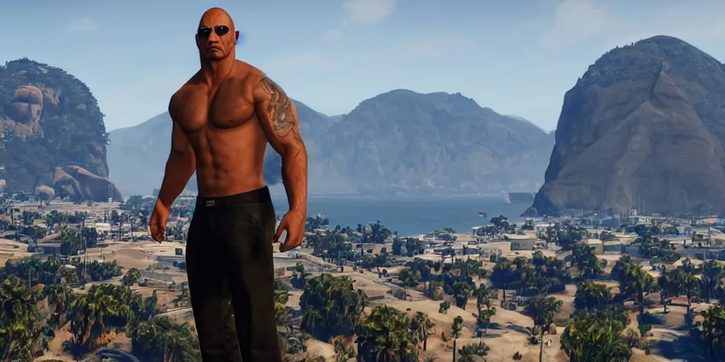 Image similar to the rock, gta 5 loading screen