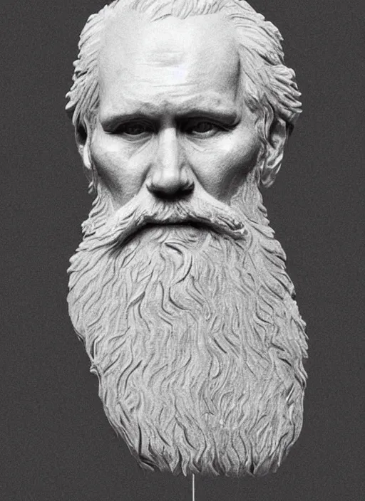 Prompt: sculpture of leo tolstoy made of wood, portrait, future, wood, tree, harper's bazaar, vogue, magazine, insanely detailed and intricate, concept art, close up, ornate, luxury, elite, elegant, trending on artstation, by ruan jia, by Kenneth Willardt, by ross tran, by WLOP, by Andrei Riabovitchev,