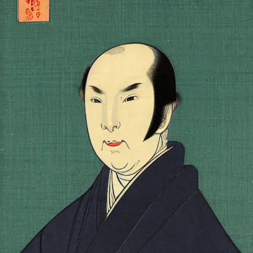 Image similar to ukiyo-e portrait of united states senator henry clay