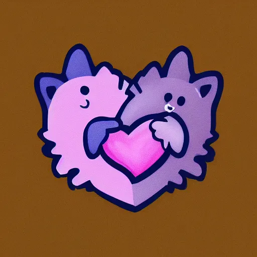 Image similar to cute hedgehog heart love laughing cute adorable emote twitch waving lineart