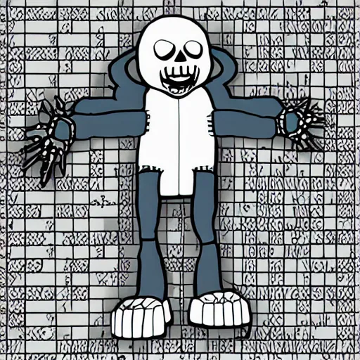 Undertale Sans Pixel Art  Undertale pixel art, Pixel art, Pixel art grid