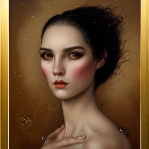 Image similar to a portrait of a young woman, by tom bagshaw