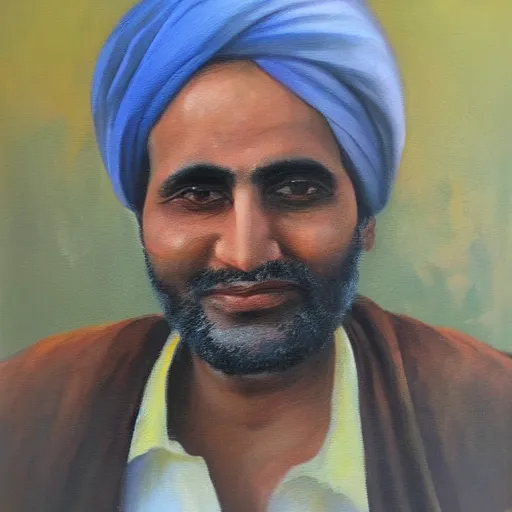 Image similar to A portrait of Ghawar, oil painting