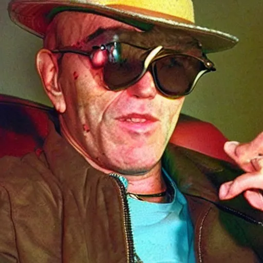 Image similar to Hunter S. Thompson on LSD