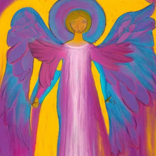 Prompt: An arch angel of the mercy in the style of many and multiple with vibrant, muted, pastel and many more color scheme