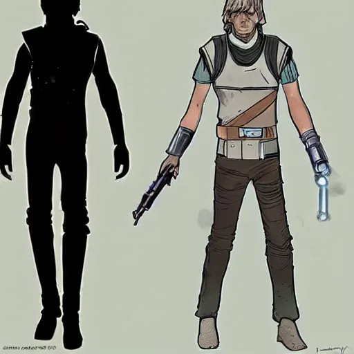 Image similar to Luke Skywalker in Dead By Daylight game, concept art