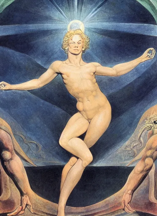 Image similar to artwork by william blake and boris vallejo 8 k
