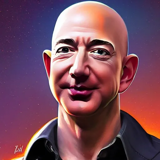 Image similar to Jeff Bezos Jeff Bezos as an amazon warrior, 4k, artstation, cgsociety, award-winning, masterpiece, stunning, beautiful, glorious, powerful, fantasy art