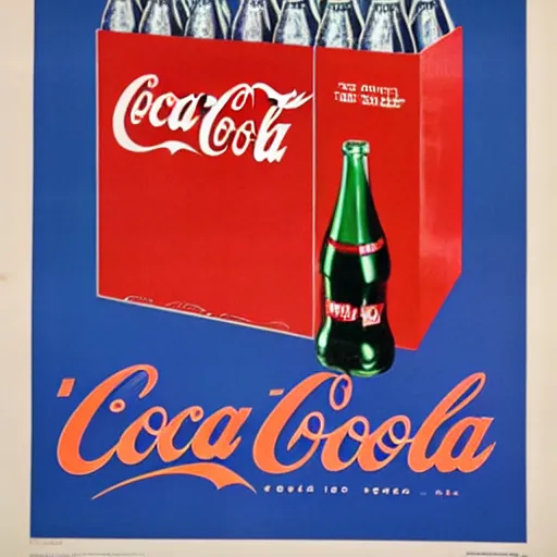 Image similar to Coca-Cola poster. 1950.