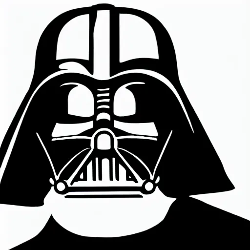 Image similar to darth vader wearing a jock - strap, svg sticker art