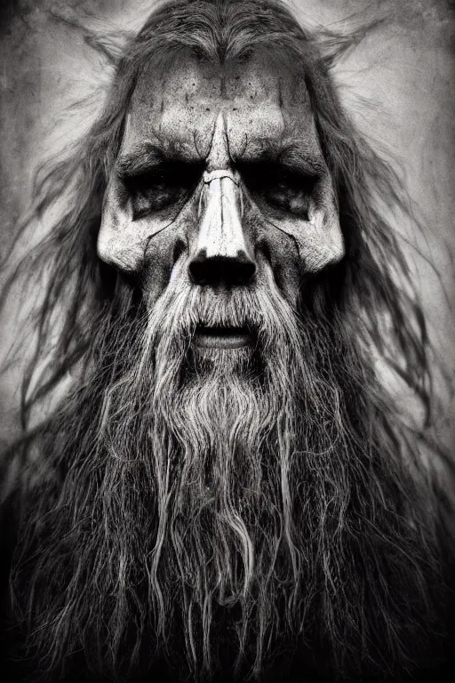 Prompt: portrait of the skull!!! ( of gandalf ) by lee jeffries