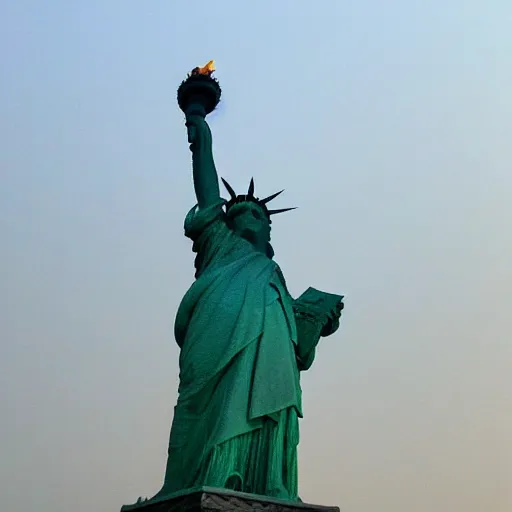 Image similar to The Statue of Liberty dabbing