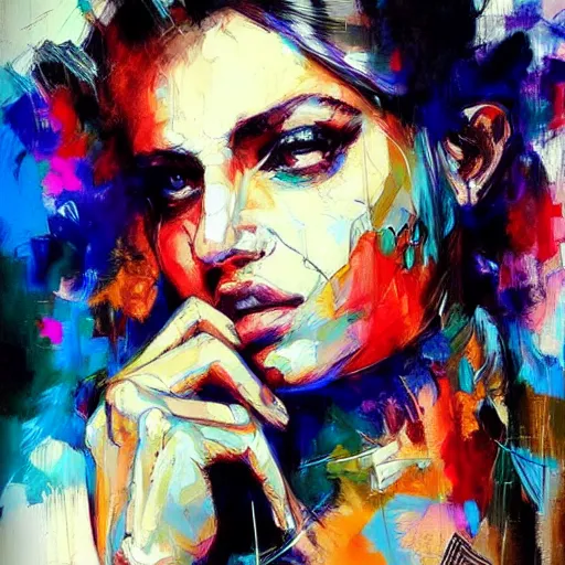 Image similar to masterpiece beautiful portrait by hopare