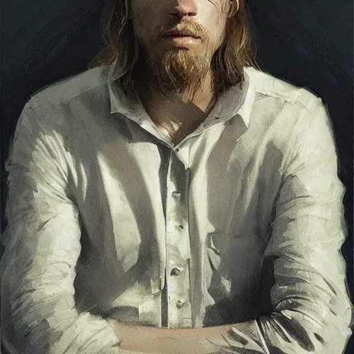 Prompt: “Portrait of Charles Matthew Hunnam by Greg Rutkowski, young, manly, attractive, strong, older brother vibes, highly detailed portrait, scifi, digital painting, artstation, concept art, smooth, sharp foccus ilustration, Artstation HQ”