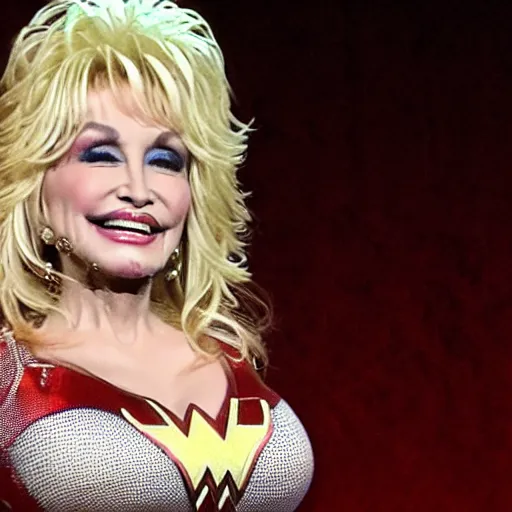 Prompt: Dolly Parton as Wonder Woman