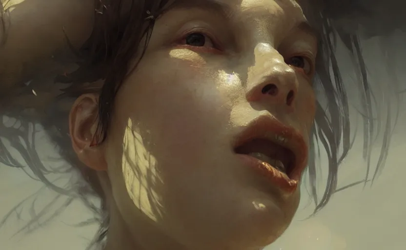 Prompt: close - up of woman in lilliput, gulliver's travels, civilized, highly detailed, medieval, digital painting, concept art, matte, art by ruan jia and wlop and greg rutkowski and makoto shinkai, masterpiece